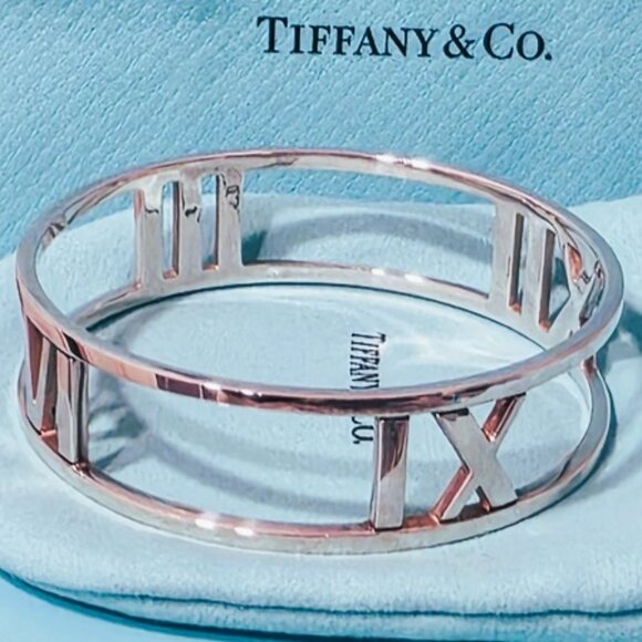 Tiffany & Co. Sterling Silver Atlas Wide Open Bangle, New - Picture 4 of 16